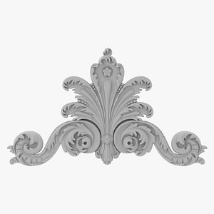 Cartouche Ornament 003 3D model