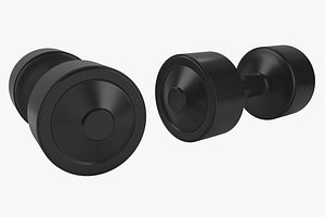 3D dumbbell 5kg weight model