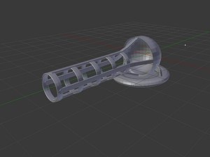 3d model sci-fi laser