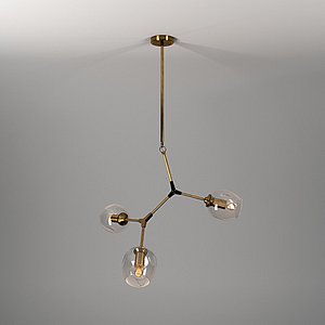 realistic chandelier lights v-ray 3D