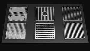 Set of grates plate