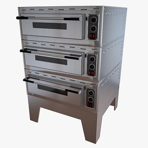 3d pizza oven model