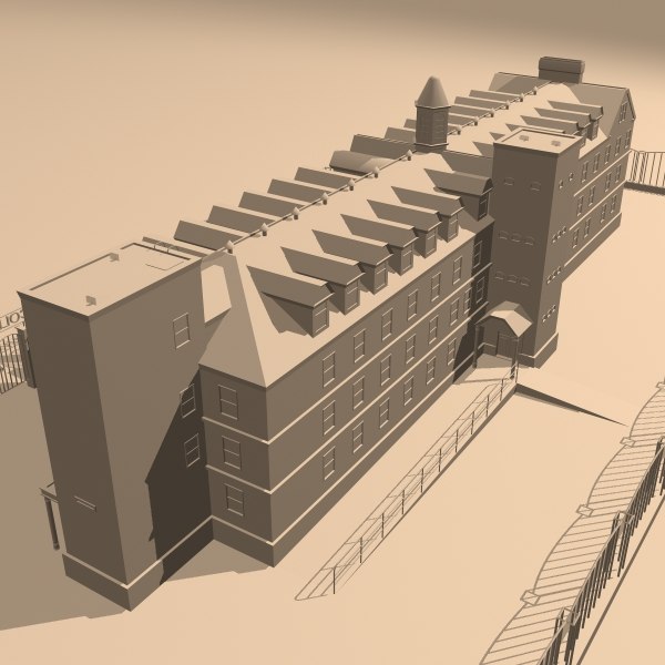 college building dxf