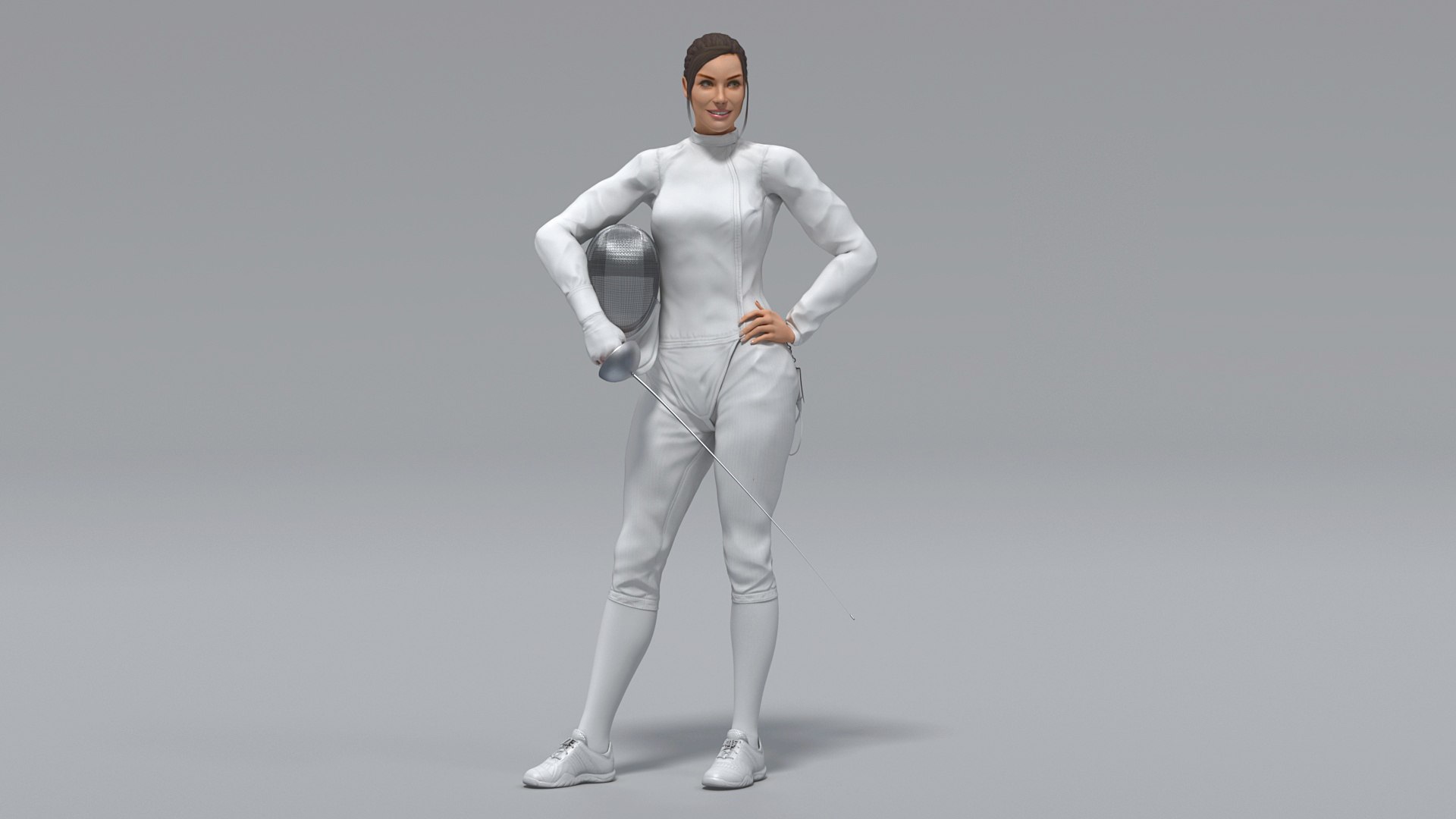 Female Fencer Epee Animated HQ Editorial License 3D model https://p.turbosquid.com/ts-thumb/qS/1xlLVb/dj/image_08/jpg/1777458918/1920x1080/fit_q87/19b743572e7b20039dbfb808b4c8bc30633a3dd6/image_08.jpg