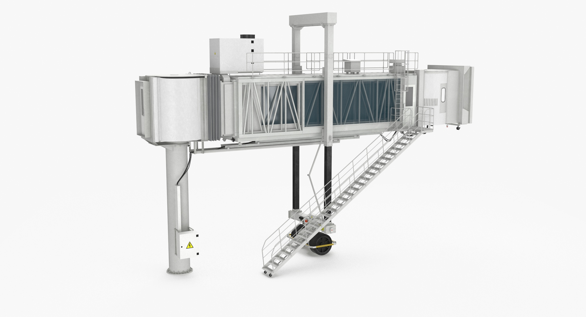 Passenger Boarding Bridge Contracted or Expanded Clean and Dirty 3D model https://p.turbosquid.com/ts-thumb/qS/4QN9bT/2B/z0000/jpg/1715353667/1920x1080/turn_fit_q99/51b1256e2b24f20f55f6ba89d8df6d0fa94f06c5/z0000-1.jpg