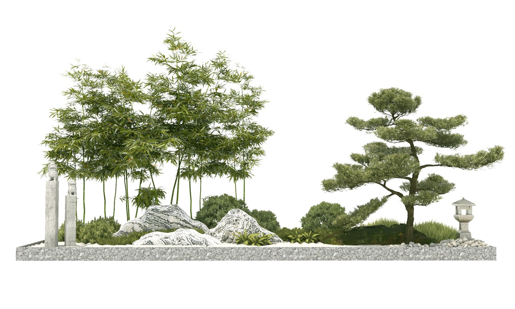 Oriental Landscape Design 3D - TurboSquid 1847381