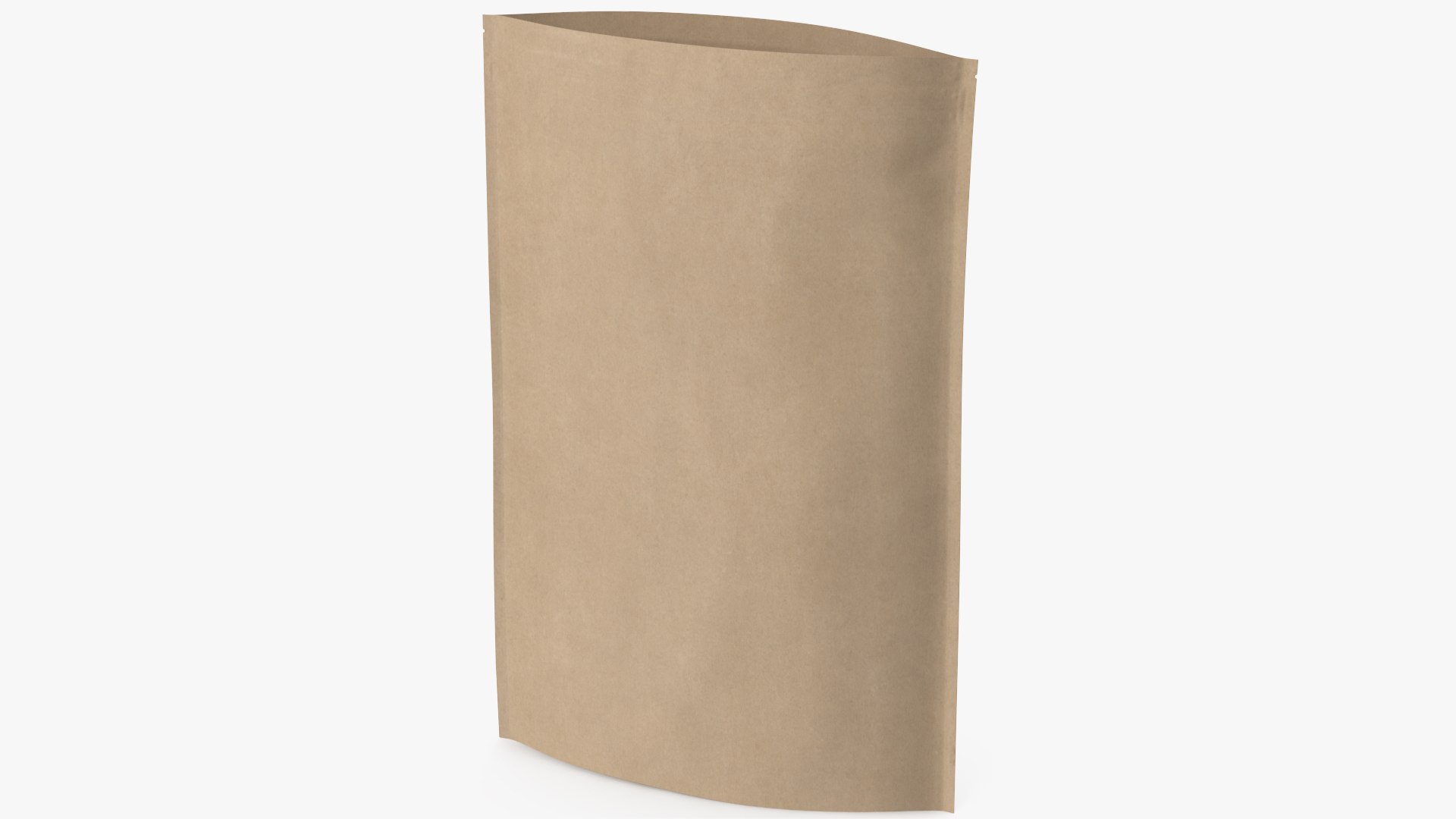Zipper Kraft Paper Bag 3D Model - TurboSquid 1712602