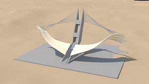 old gate desert scene 3d max