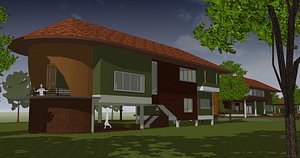 3D 2012-Tropical house model