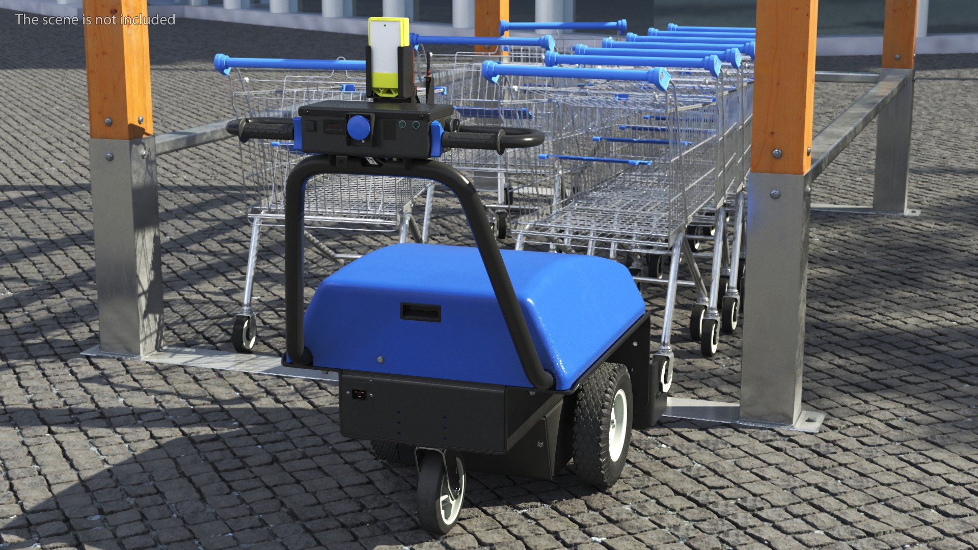 3D Model Electric Shopping Cart Retriever New TurboSquid 2040979