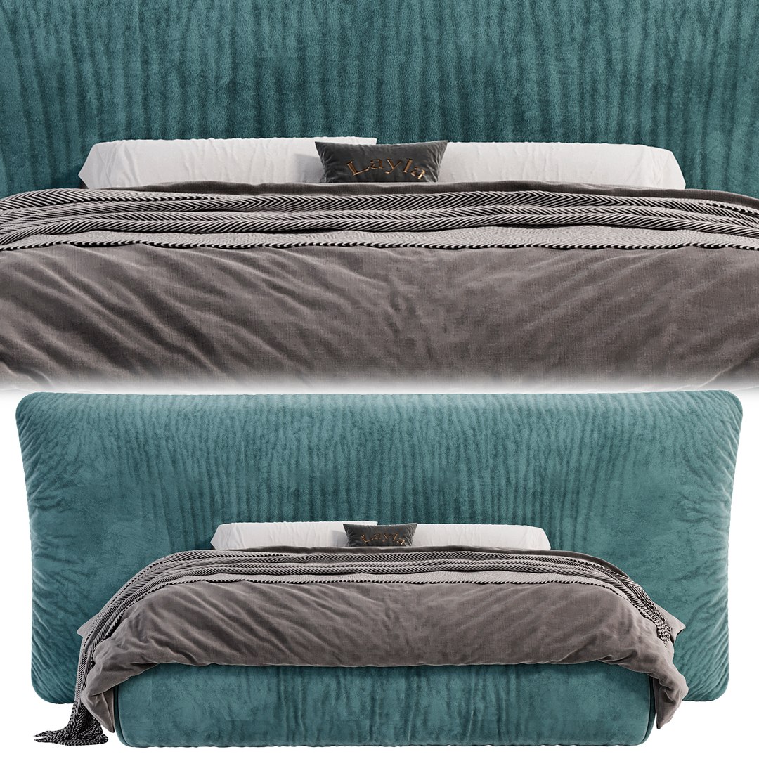 Layla Bed BY Flou 3D Model - TurboSquid 2121331