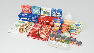 Grocery Store Assets 3D model