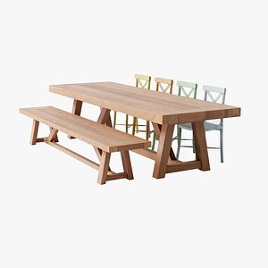 Wood Table And Chairs