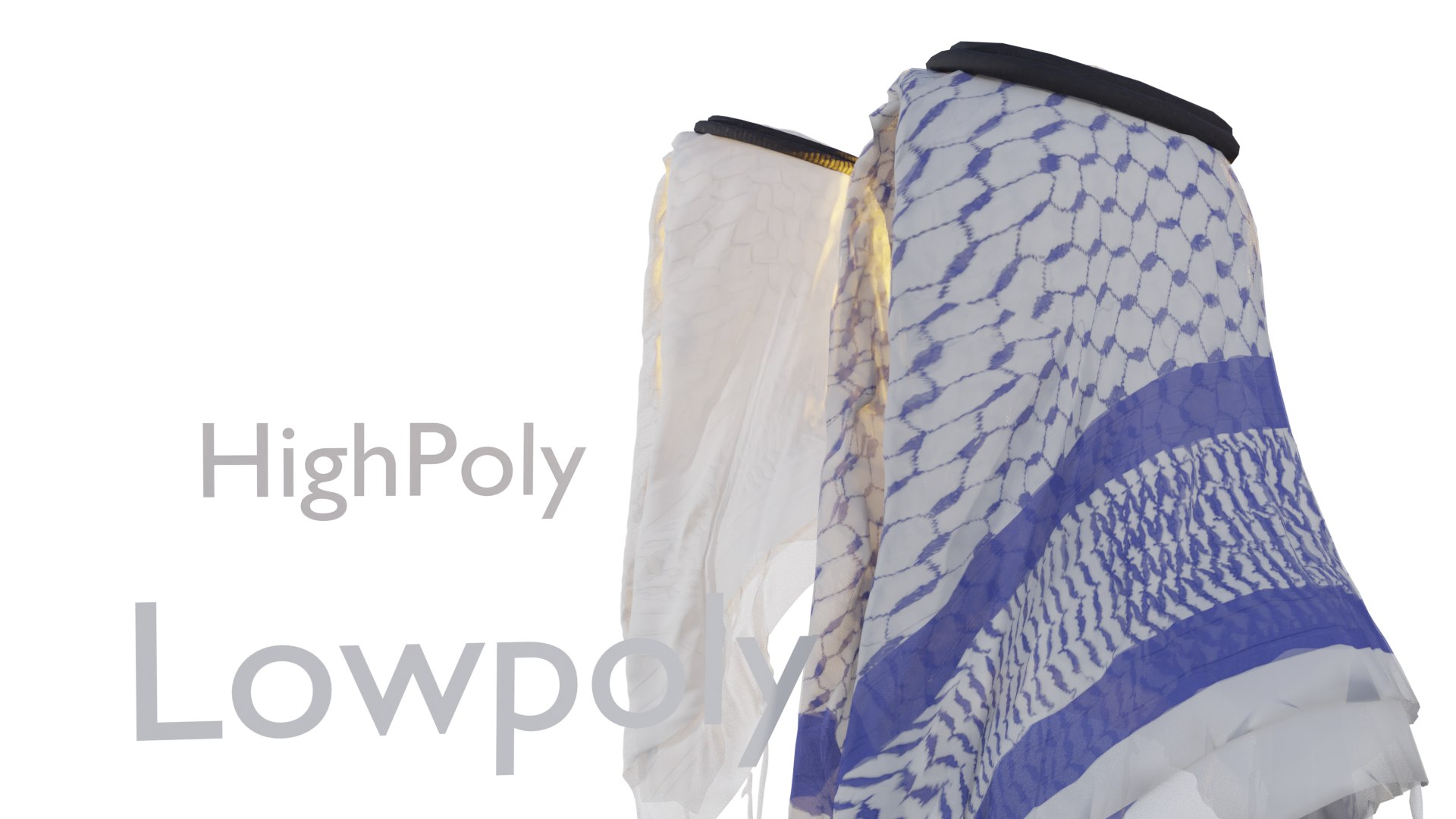 Kafia shemagh Collection  Highpoly and Lowpoly 3D https://p.turbosquid.com/ts-thumb/qS/JBMH7b/GR/13/png/1621588318/1920x1080/fit_q87/77704a1f83f31a153ed647a04ae5762659621d8f/13.jpg