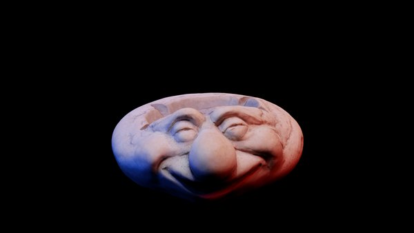 Modello 3D Divertente posacenere a forma di testa - TurboSquid 2129171