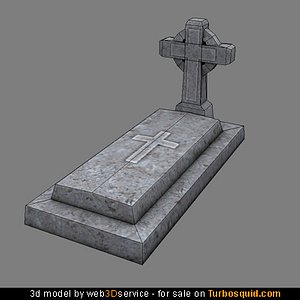 tomb stone 3d model