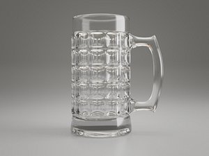 3D beer glass model