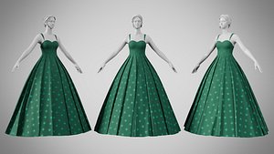 Dress 49 Caribbean Green model