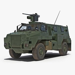 3D protected infantry vehicle bushmaster model