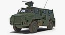 Protected Infantry Vehicle Bushmaster 3D Model