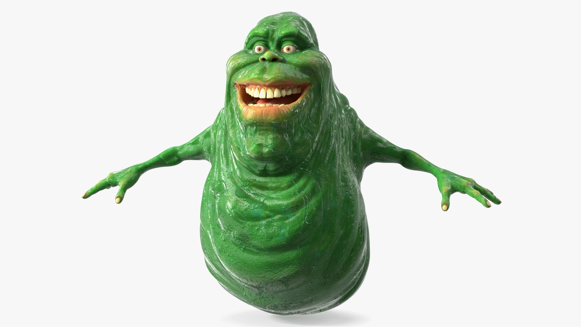 スライマー ゴーストバスターズ GHOSTBUSTERS SLIMER ゴーストバスターズ キャラクター スライマー Tポーズ3Dモデル
