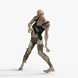 3D Scary Zombie Rigged model