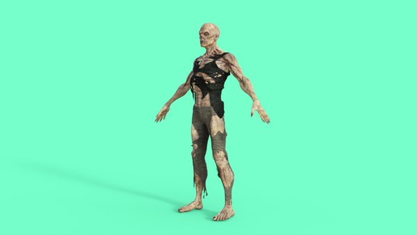 modelo 3d Scary Zombie Rigged - TurboSquid 1979413