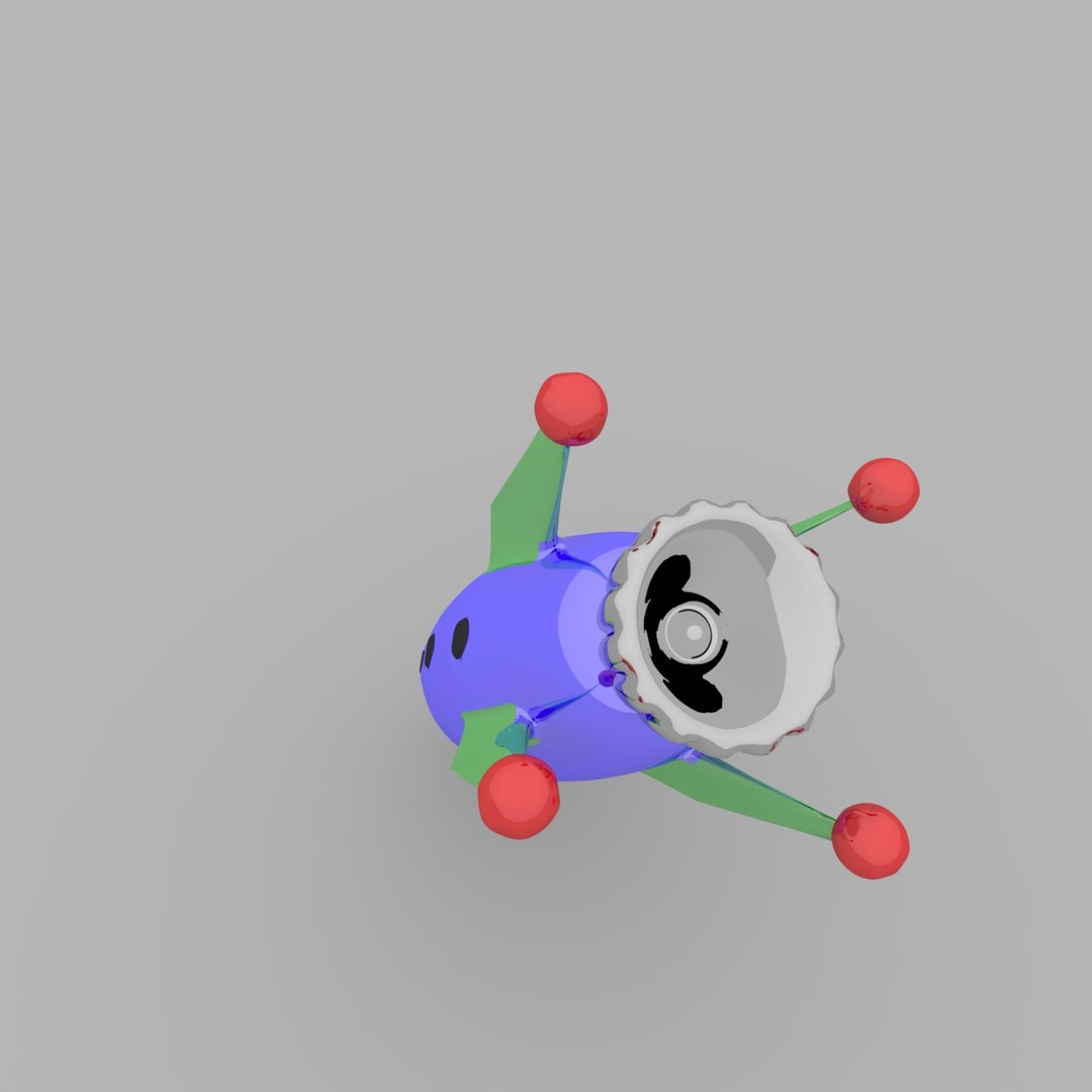 Free Toy Rocketship 3d Model