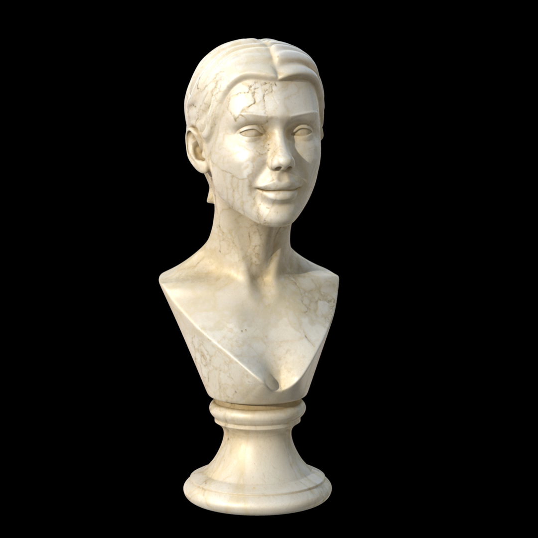 3d Model Marble Woman