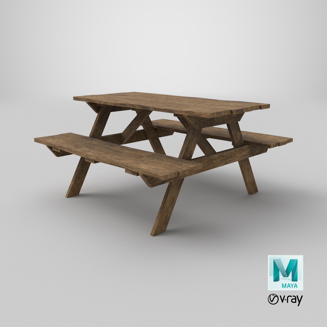 3D Old Picnic Table https://p.turbosquid.com/ts-thumb/qS/fWIh7H/A1/stemcell_maya_vray_render/png/1732641932/1920x1080/fit_q87/a03a3a0cebb3f7996321bc749e0a20f48b967b25/stemcell_maya_vray_render.jpg