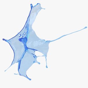 Splash Flat 08 3D model