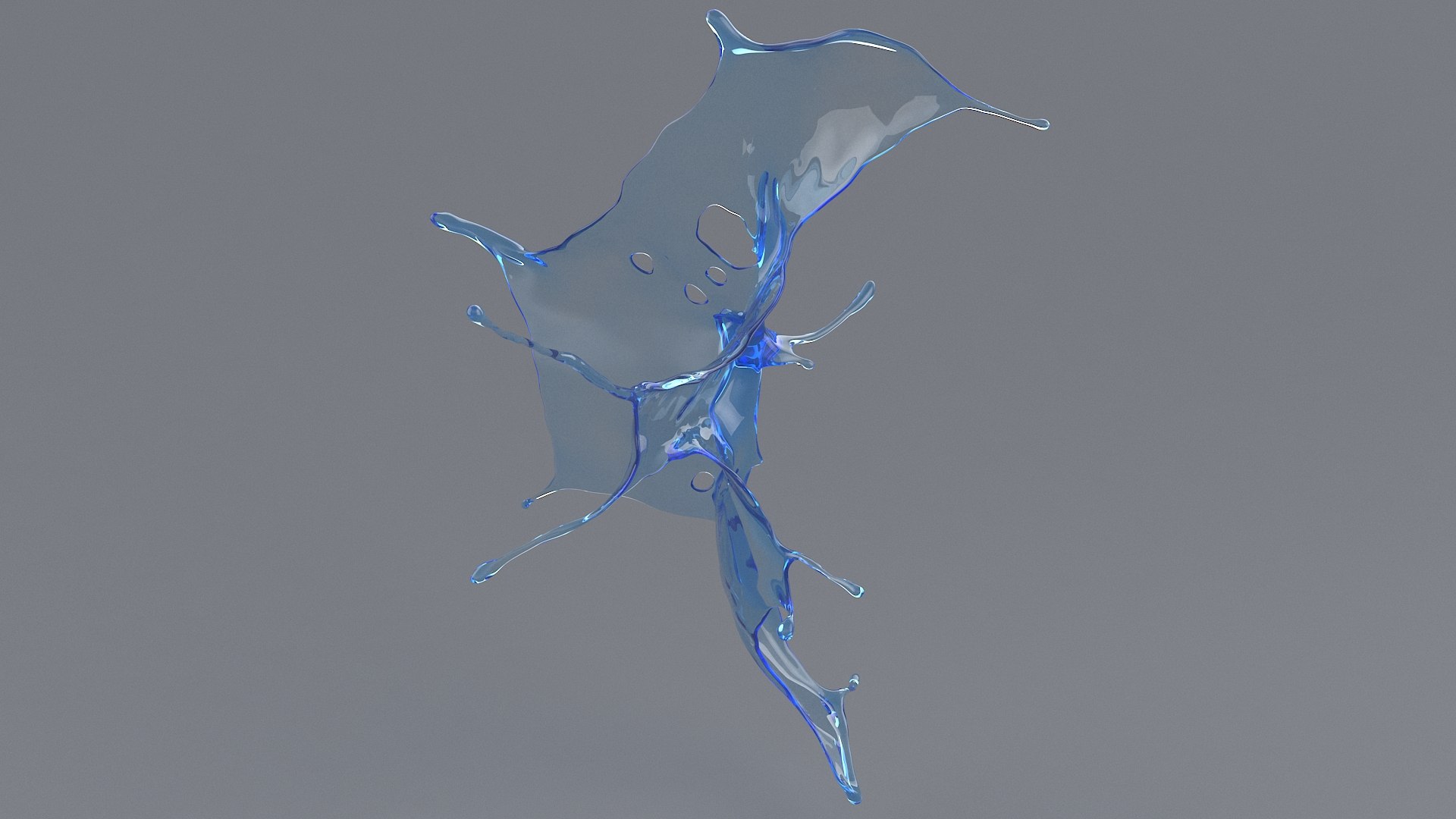 Splash Flat 08 3D model - TurboSquid 1718113