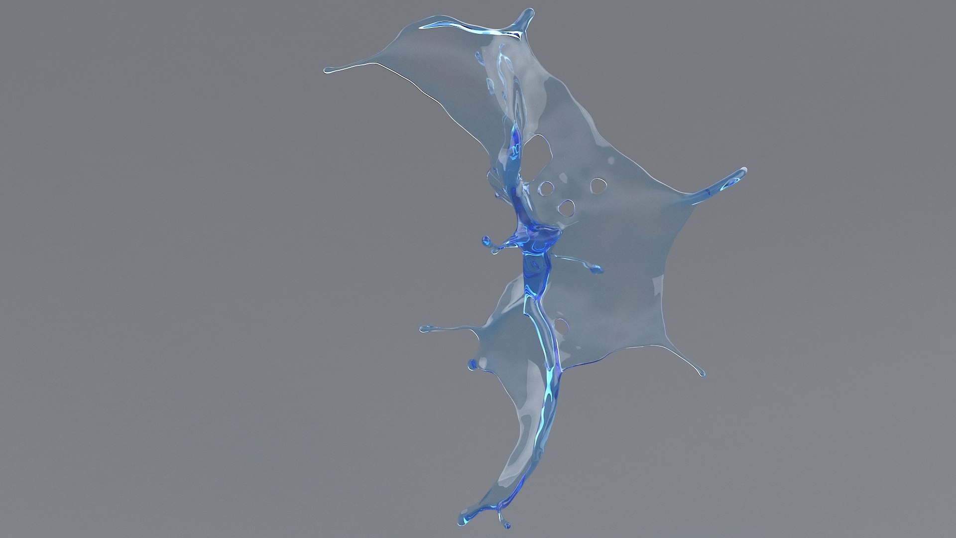 Splash Flat 08 3D model - TurboSquid 1718113