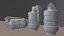 Sci-Fi Grenade Low-poly 3D model