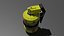 Sci-Fi Grenade Low-poly 3D model
