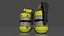 Sci-Fi Grenade Low-poly 3D model