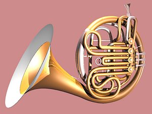 3d french horn