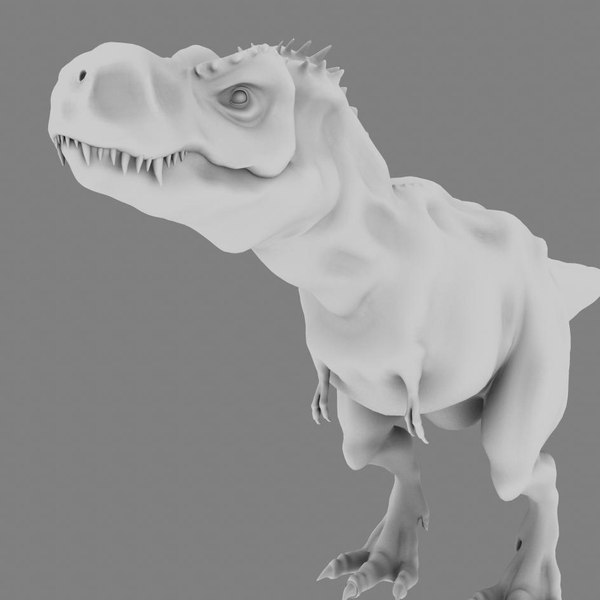 Stylized Cartoon Tyrannosaurus T Rex Dinosaur 3d Model 2308