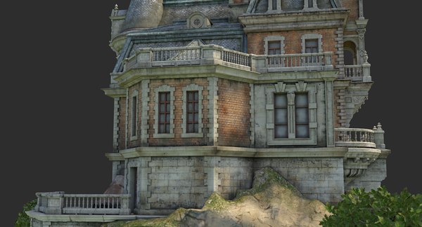 3D old ancient palace - TurboSquid 1210843