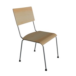 school chair 3D model