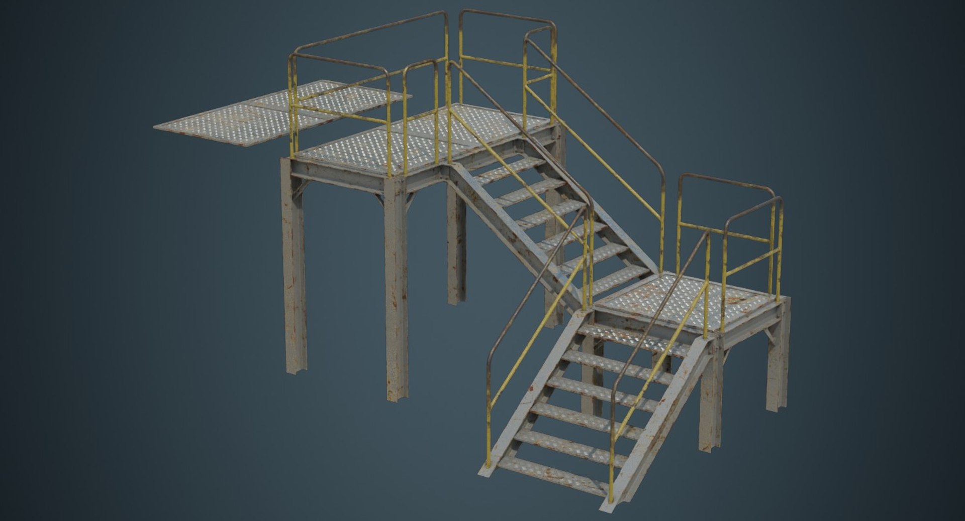 3D Industrial Platform 1b - TurboSquid 1581474
