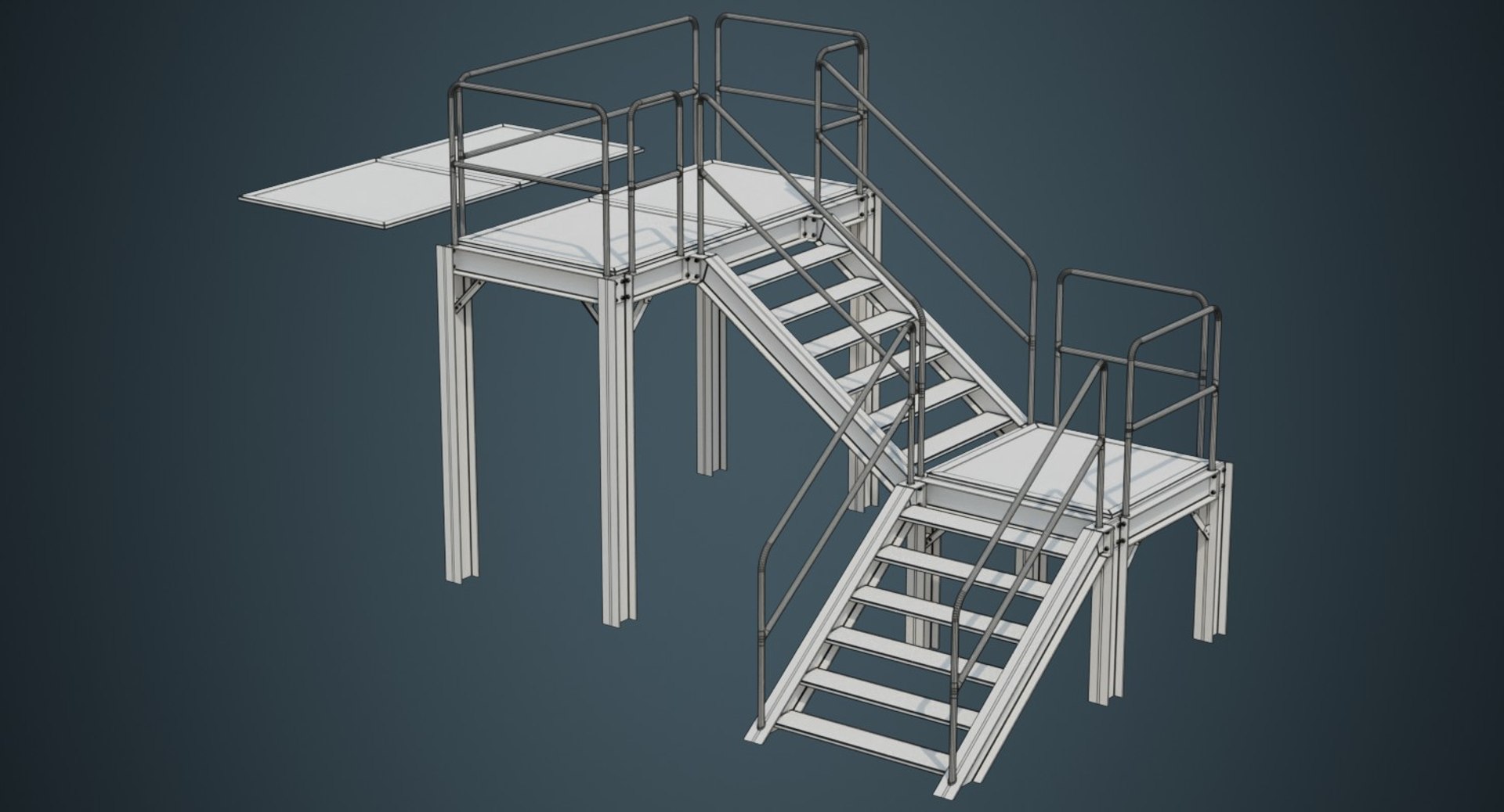 3D Industrial Platform 1b - TurboSquid 1581474