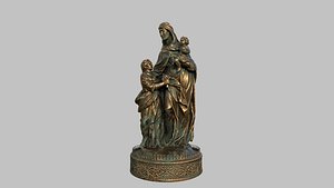 anna maria selbedritt statue 3D model