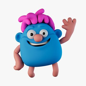 Fufu Rigged Cartoon Character