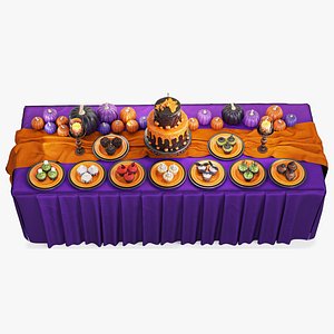 Halloween Buffet Table model