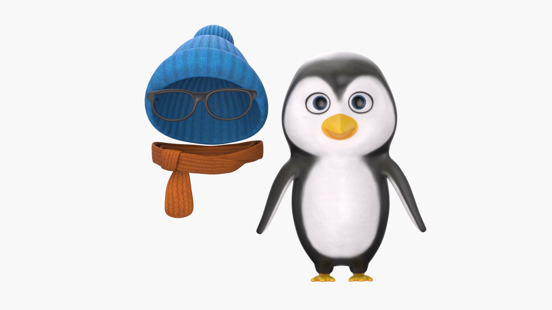 Stylized 3D Penguin with Winter Outfit 3D model https://p.turbosquid.com/ts-thumb/qT/0kzHcy/3I/11/png/1728473829/1920x1080/fit_q87/0e9add46a33799d40b179afc6871437e80fa9cad/11.jpg