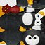 Pingouin stylisé en 3D avec tenue d'hiver