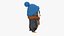 Pingouin stylisé en 3D avec tenue d'hiver