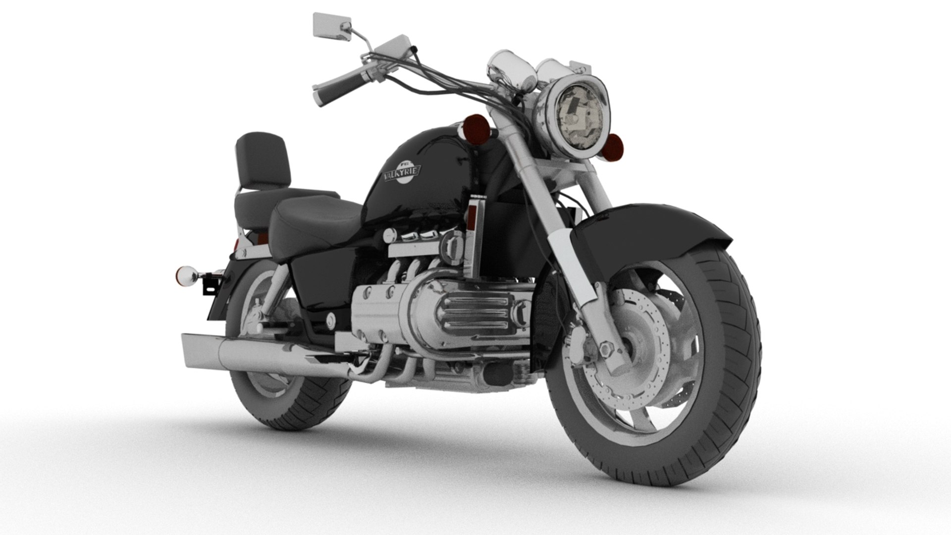 600-014 MOTOR MAX 1/6 ホンダ Valkyrie ブラック ホンダ（HONDA