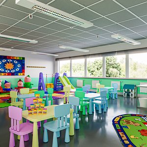 Nursery Classroom Interior 3D model